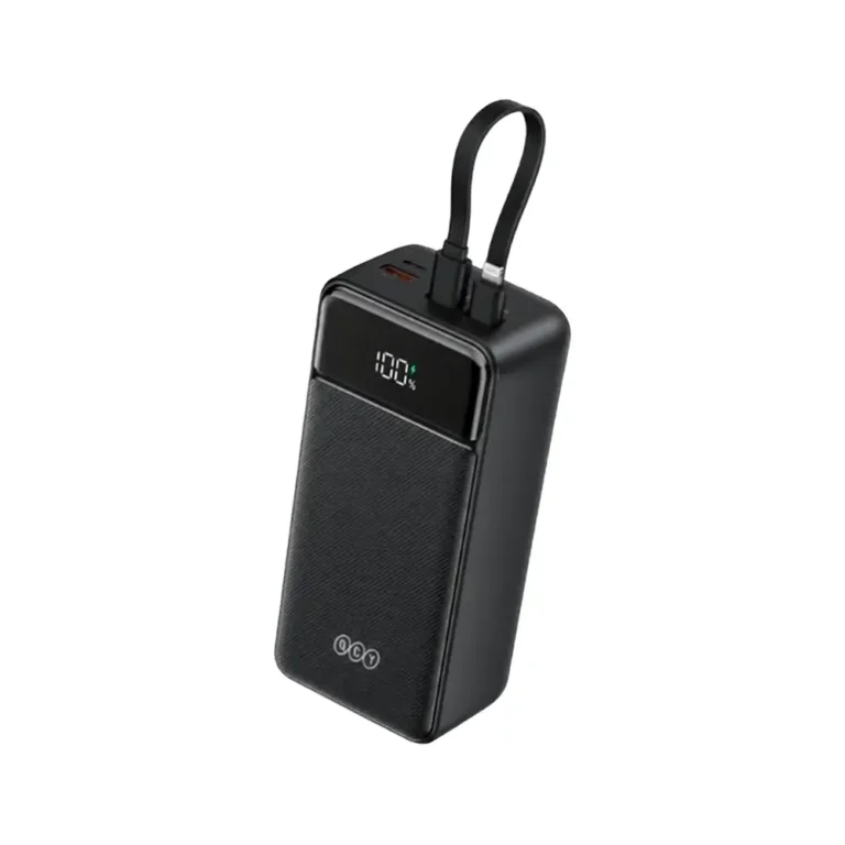 QCY PB30A 30000mAh Power Bank with Built-in Cables