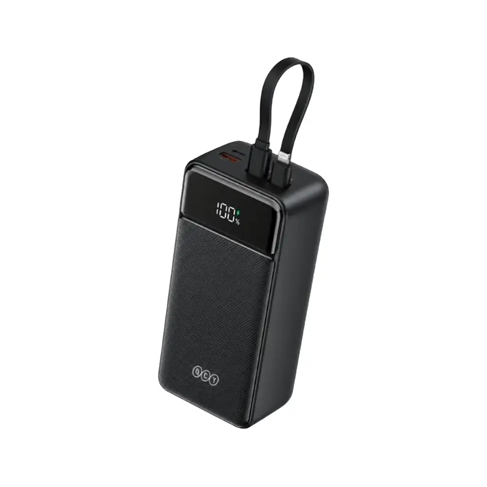 QCY PB30A 30000mAh Power Bank with Built-in Cables